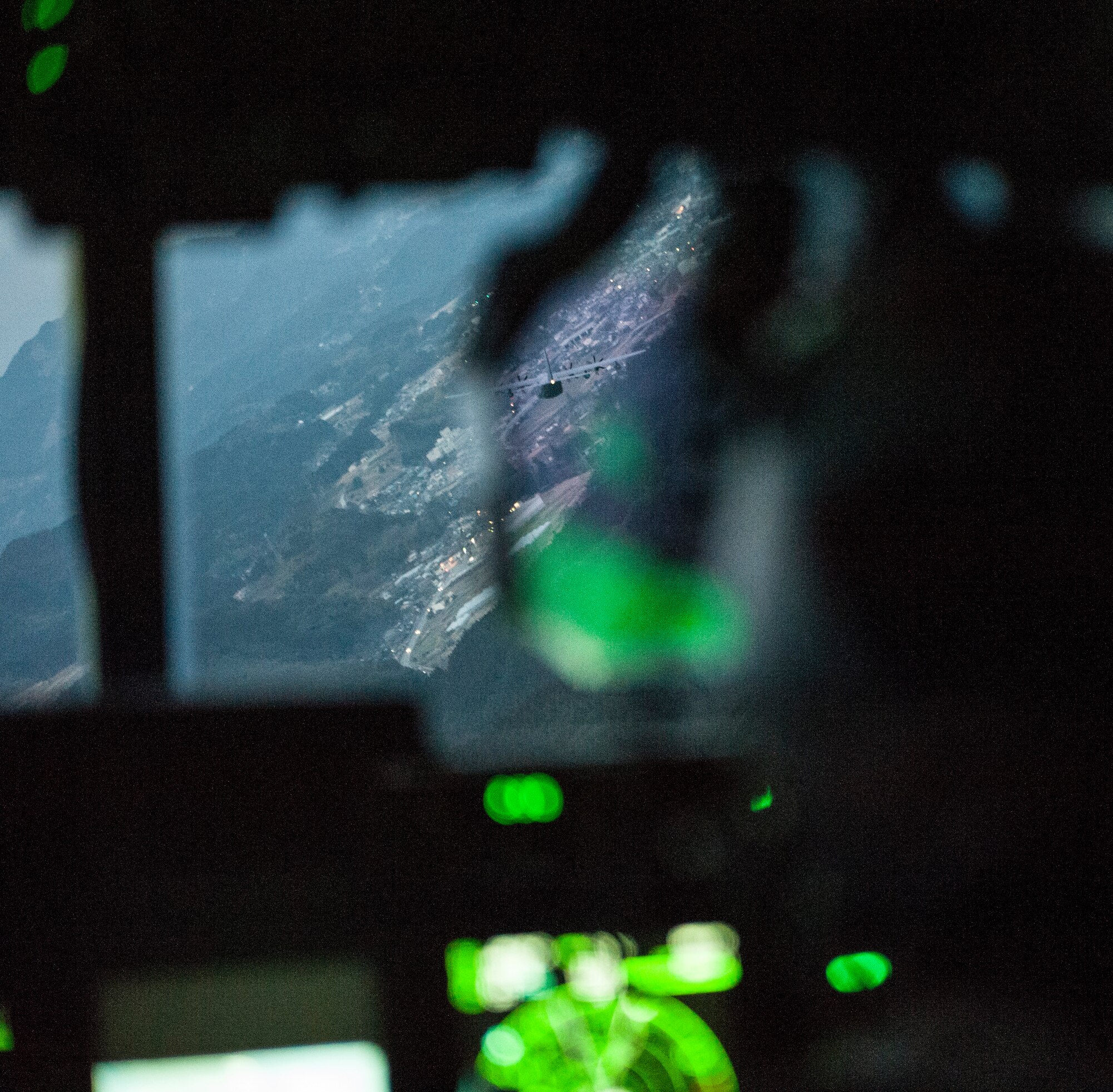 Aircrew conduct in-flight training with protective gear