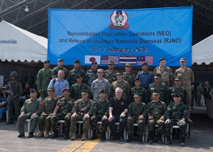 Cobra Gold 18: Japan, Malaysia, U.S. and Thailand Practice NEO and RJNO