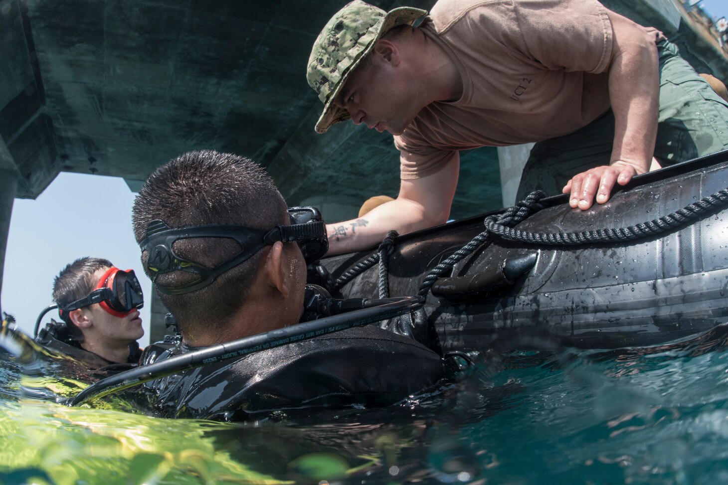 Cobra Gold 18: U.S. Navy, Royal Thai Navy and Republic of Korea Navy Underwater Construction Teams Work Together