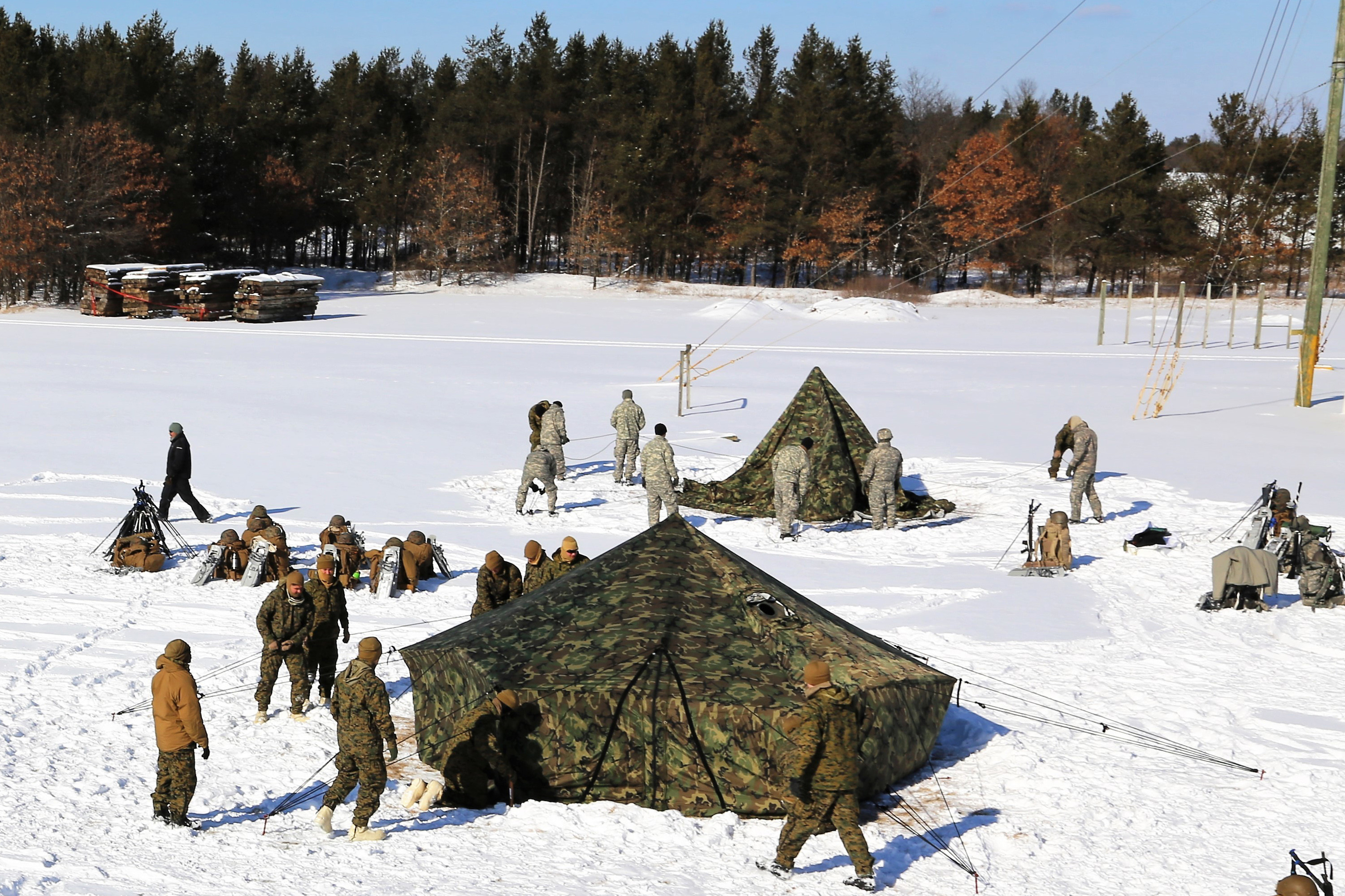 Erecting Tents