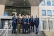 U.S. Air Force Col. Ric Trimillos, U.S. Air Forces in Europe and Africa International Affairs Division chief, and Department of Defense civilians pose with the official party from the Senegal Air Force on Ramstein Air Base, Germany, Feb. 16, 2018. The official party consists of Col. Alimbaye Manga, Senegal Air Force Chief of Staff flight safety advisor, Lt. Col. Aliou Faye, Human Resources Division chief, Maj. Mamadou Wathie, Logistics Division chief, and Capt. Momar Ndiaye, Dakar Operational Center chief and transport pilot.