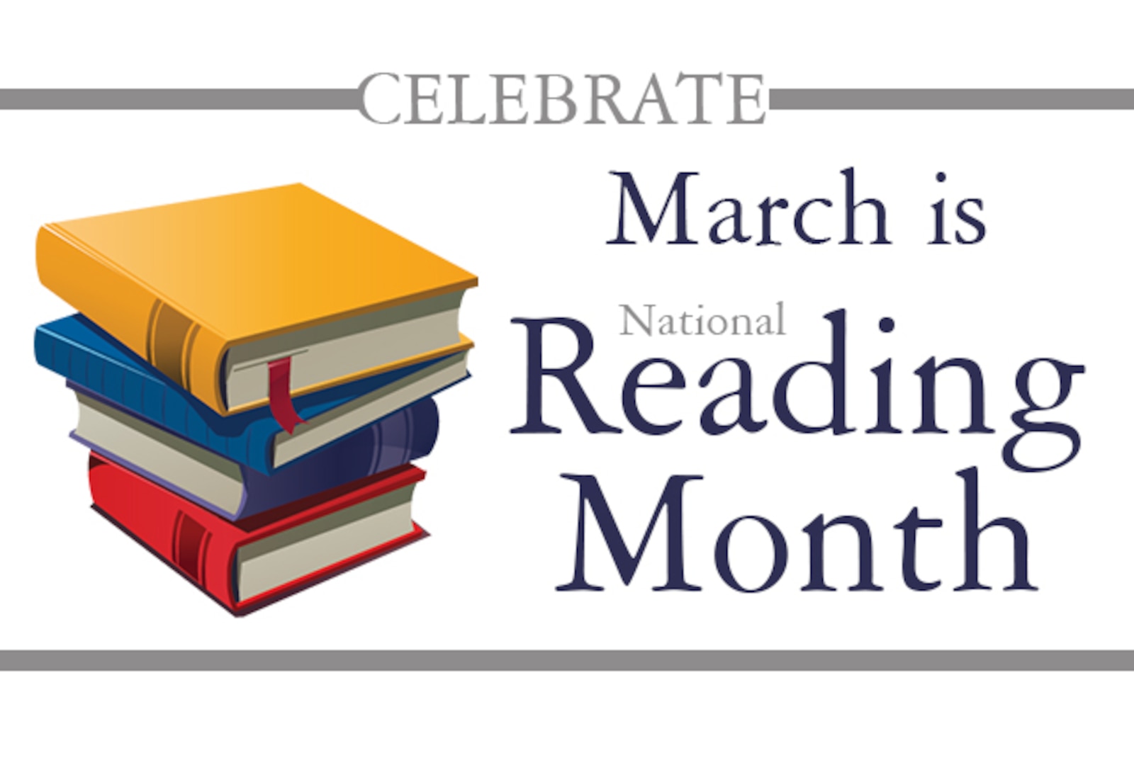 March is National Reading Month.