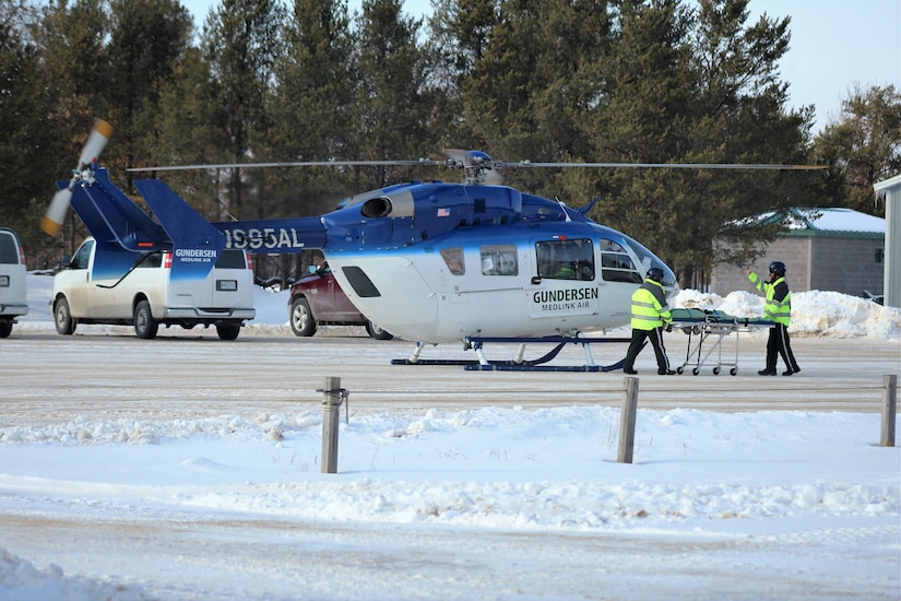 Civilian medical personnel support Operation Cold Steel II training at Fort McCoy