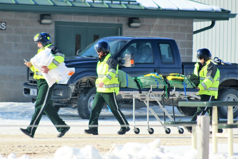 Civilian medical personnel support Operation Cold Steel II training at Fort McCoy