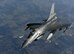 A Royal Netherlands Air Force F-16 pulls away from a U.S. Air Force KC-135 Stratotanker from the 100th Air Refueling Wing, RAF Mildenhall, England, after an aerial refueling over Germany, Feb. 23, 2018. The air refueling was part of a large force exercise with NATO allies including Belgian, Dutch, French and German air forces. (U.S. Air Force photo by Airman 1st Class Luke Milano)