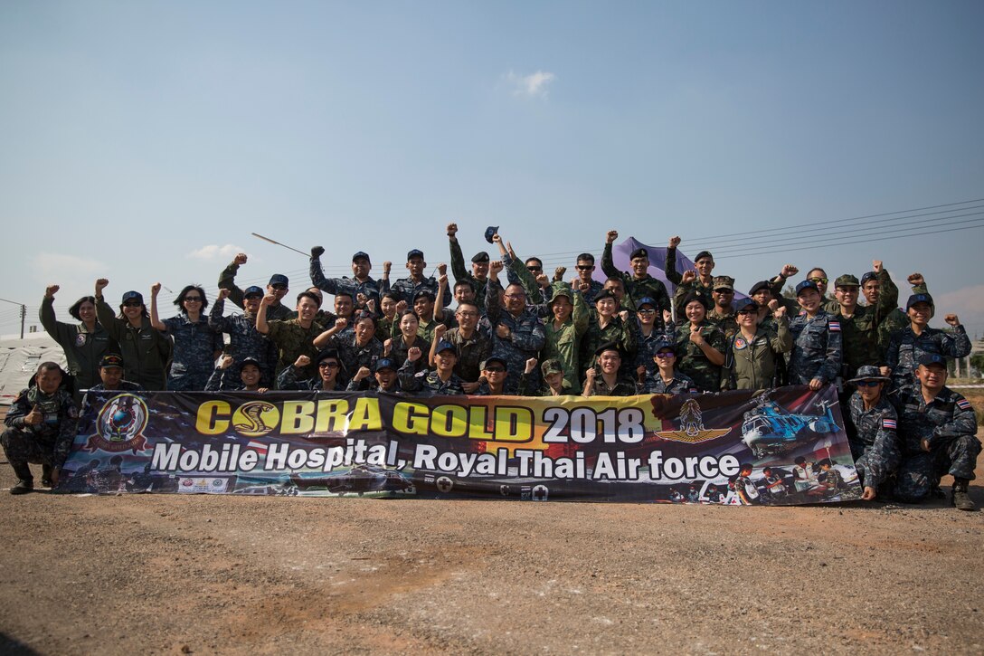 Cobra Gold 18 is an annual exercise conducted in the Kingdom of Thailand held from Feb. 13-23 with seven full participating nations.