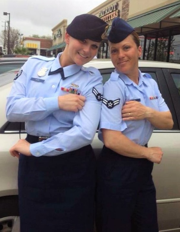Courtesy photo
Left, Staff Sgt. Amanda Robbins, right, Staff Sgt. Rebecca Ward