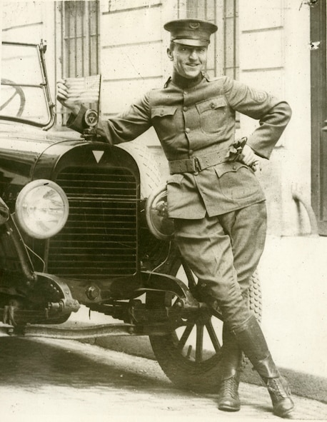 Although he was recruited to serve as General Pershing’s chauffeur, Rickenbacker primarily drove for Major Townsend F. Dodd, a subordinate to Lt Col William B. Mitchell.  As Mitchell and Dodd toured various regions in France, the effect of airpower began to emerge, and made a lasting impression on the three men.

Mitchell was impressed with Rickenbacker’s mechanical abilities, and eventually reassigned Rickenbacker to be his own personal chauffeur.  Leveraging his superior’s admiration, Rickenbacker asked Mitchell for a transfer – he wanted to become a pilot.  Mitchell approved the transfer, and on August 23, 1917, Sgt Edward Rickenbacker reported to the Aviation Training School in Tours, France.