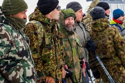 U.S., Allied, and partner-nation Soldiers from nine countries participate in the Cold Regions Military Collaborative Training Event at Arctic Valley in Joint Base Elmendorf-Richardson, Alaska, Feb. 22, 2018. The U.S. Army Alaska hosted event focused on strengthening relationships among allied and partner nations with experience operating in cold weather, and at high elevations; and set conditions for future collaboration.