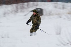 U.S., Allied, and partner-nation Soldiers from nine countries participate in the Cold Regions Military Collaborative Training Event at Arctic Valley in Joint Base Elmendorf-Richardson, Alaska, Feb. 22, 2018. The U.S. Army Alaska hosted event focused on strengthening relationships among allied and partner nations with experience operating in cold weather, and at high elevations; and set conditions for future collaboration.