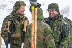 U.S., Allied, and partner-nation Soldiers from nine countries participate in the Cold Regions Military Collaborative Training Event at Arctic Valley in Joint Base Elmendorf-Richardson, Alaska, Feb. 22, 2018. The U.S. Army Alaska hosted event focused on strengthening relationships among allied and partner nations with experience operating in cold weather, and at high elevations; and set conditions for future collaboration.