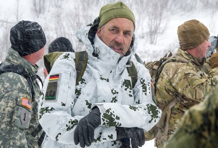 U.S., Allied, and partner-nation Soldiers from nine countries participate in the Cold Regions Military Collaborative Training Event at Arctic Valley in Joint Base Elmendorf-Richardson, Alaska, Feb. 22, 2018. The U.S. Army Alaska hosted event focused on strengthening relationships among allied and partner nations with experience operating in cold weather, and at high elevations; and set conditions for future collaboration.