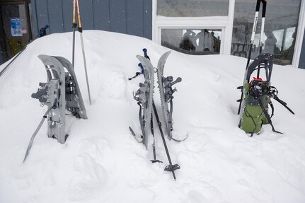 U.S., Allied, and partner-nation Soldiers from nine countries participate in the Cold Regions Military Collaborative Training Event at Arctic Valley in Joint Base Elmendorf-Richardson, Alaska, Feb. 22, 2018. The U.S. Army Alaska hosted event focused on strengthening relationships among allied and partner nations with experience operating in cold weather, and at high elevations; and set conditions for future collaboration.