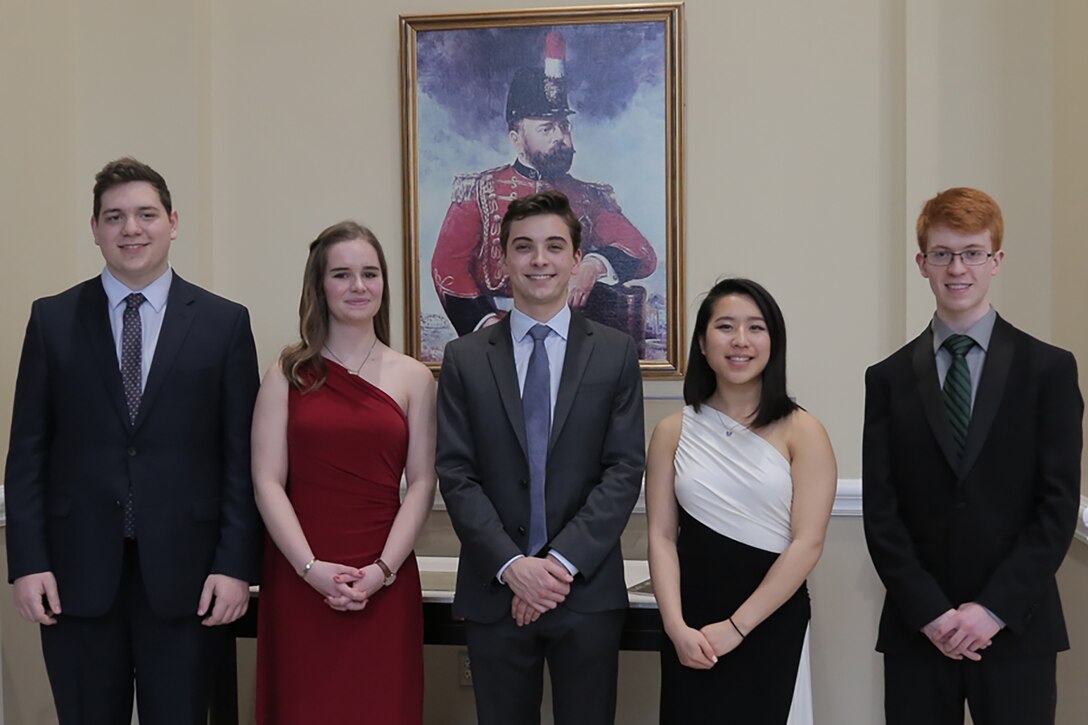 On Saturday, Feb. 24, the Marine Band hosted its annual recital for the 2017-18 Concerto Competition for High School Musicians at the John Philip Sousa Band Hall in Washington, D.C. The panel of judges consisted of Marine Band Director Col. Jason K. Fettig, Assistant Directors Maj. Michelle A. Rakers and Capt. Ryan J. Nowlin, and guest adjudicator professor Dennis Zeisler from Old Dominion University (ODU) in Norfolk, Va. The semi-finalists include tuba player Robert Black, flutist Tessa Vermeulen, saxophone player Jordan Savage, flutist Jennifer Wang, and bassoonist Daniel McCarty.