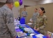 Master Sgt. AnnJill Transfiguracion, 919th Special Operations Force Support Squadron Airman and Family Readiness Center, gives an overview of available resiliency support materials