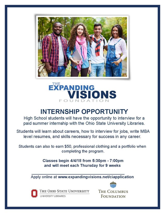 OSU Internship Opportunity for High School Students