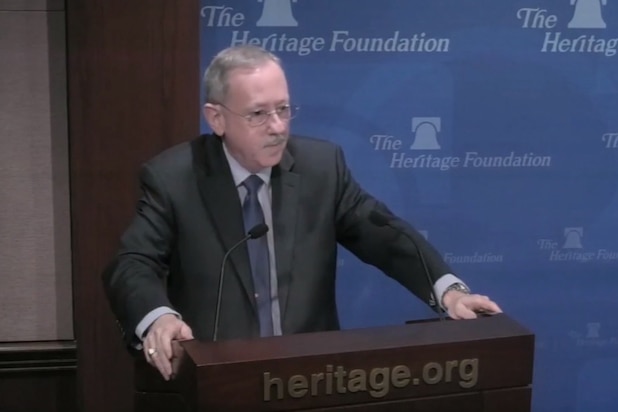 David J. Trachtenberg, deputy undersecretary of defense for policy, discusses the 2018 Nuclear Posture Review at the Heritage Foundation in Washington, Feb. 26, 2018. Video stream courtesy of The Heritage Foundation.
