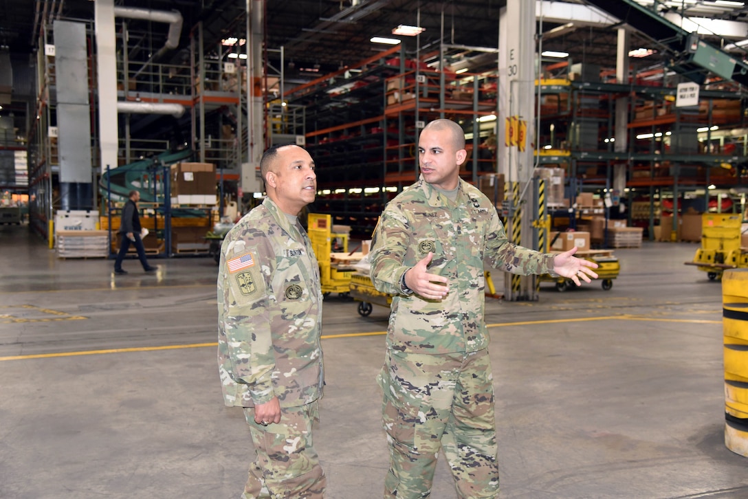 U.S. Army Ordnance Corps’ 13th Regimental Command Sergeant Major visits DLA Distribution