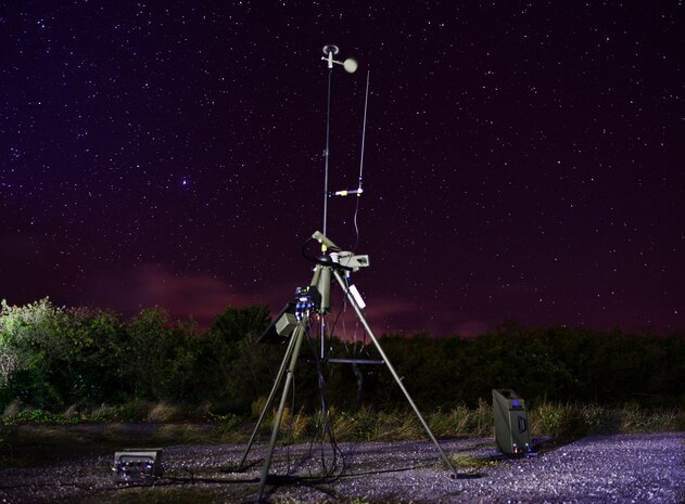 A Tactical Meteorological Observing System takes weather readings during exercise COPE NORTH 18 at Tinian, U.S. Commonwealth of the Northern Marianas Islands, Feb. 21. COPE NORTH is a model opportunity to practice humanitarian assistance/disaster relief in order to increase interoperability and readiness between the U.S. Air Force and allied forces. (U.S. Air Force photo by Airman 1st Class Christopher Quail)