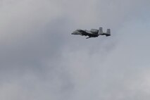 An A-10C Thunderbolt II aircraft releases an inert bomb on to a target given by ally forces during combined training, Feb. 21, 2018, at Moody Air Force Base, Ga. Ally forces from the Canadian Royal Air Force and New Zealand army traveled to Moody AFB to train with the 75th Fighter Squadron on close air support. (U.S. Air Force photo by Staff Sgt. Eric Summers Jr.)