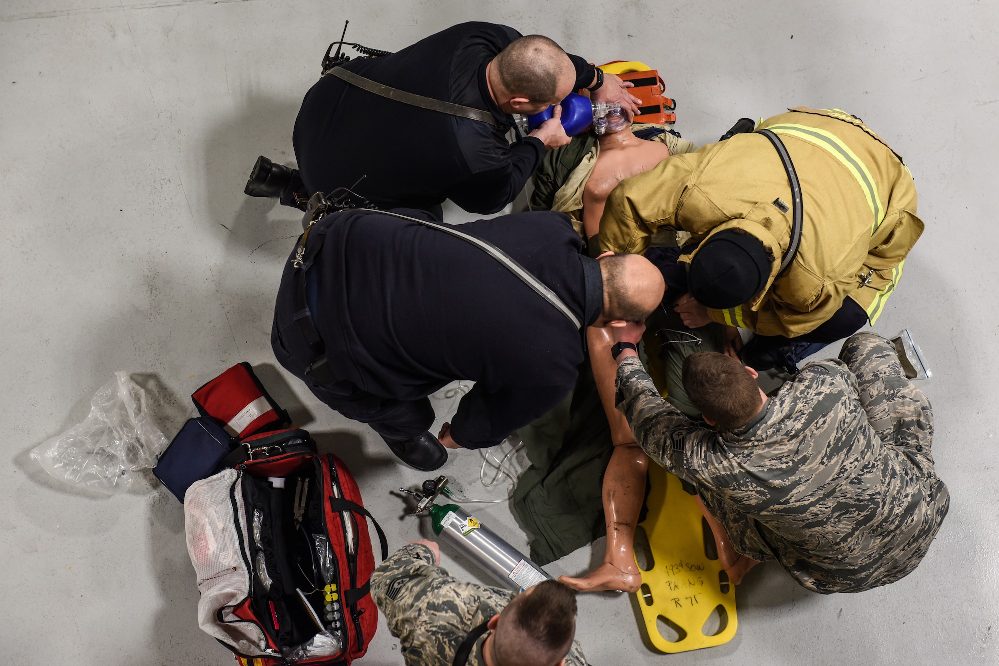 193rd Special Operations Wing conducts confined spaces rescue exercise.