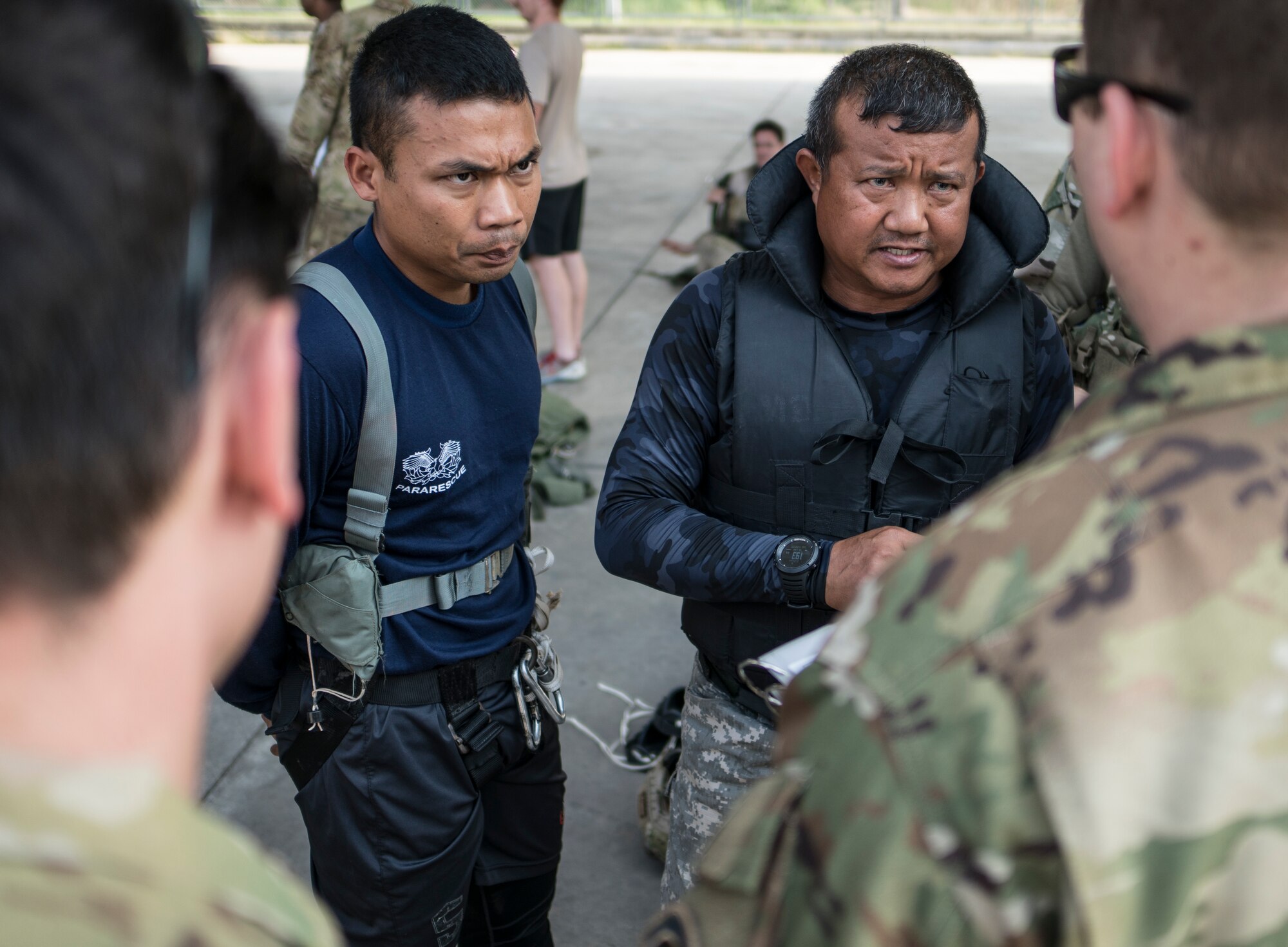 320th STS exercises water recovery operations with Thai partners