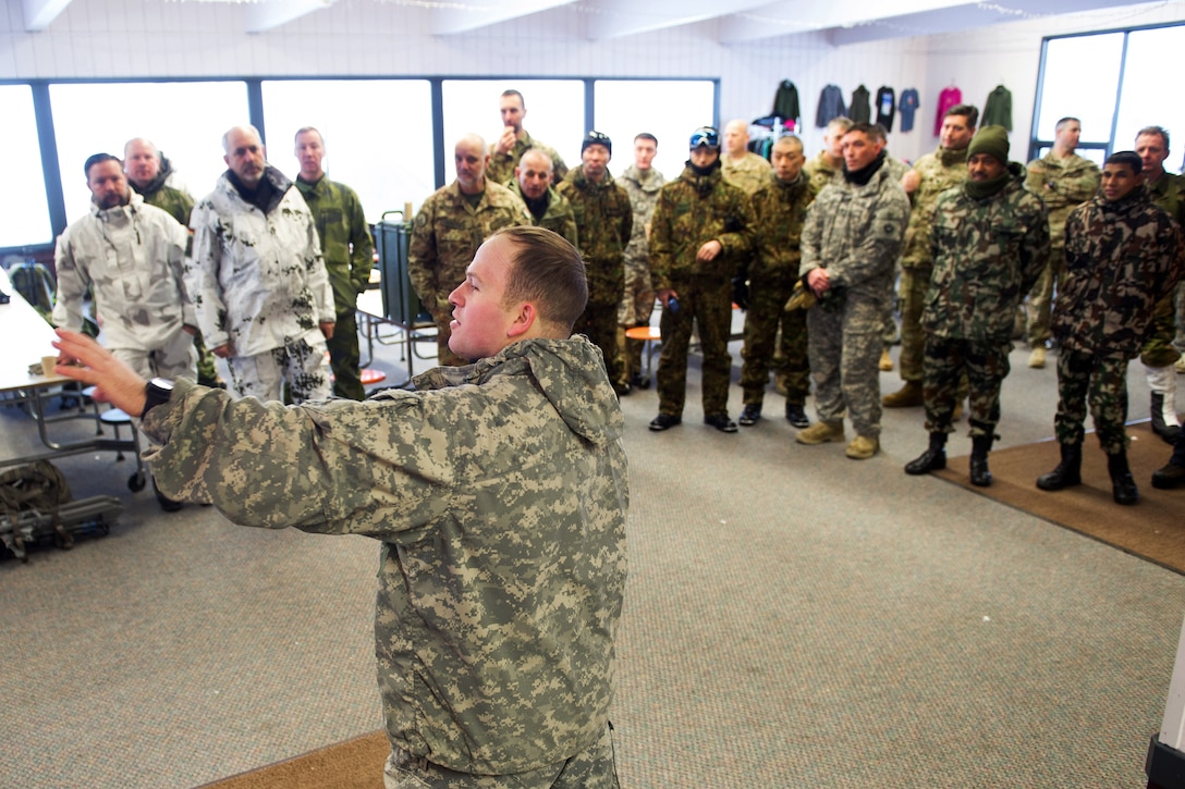 U.S., allied, and partner-nation soldiers participate in Cold Regions Military Collaborative Training Event.