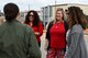 Team Shaw members discuss the role of MQ-9 Reaper remotely piloted aircraft Airmen during an open house at Shaw Air Force Base, S.C., Feb. 22, 2018.
