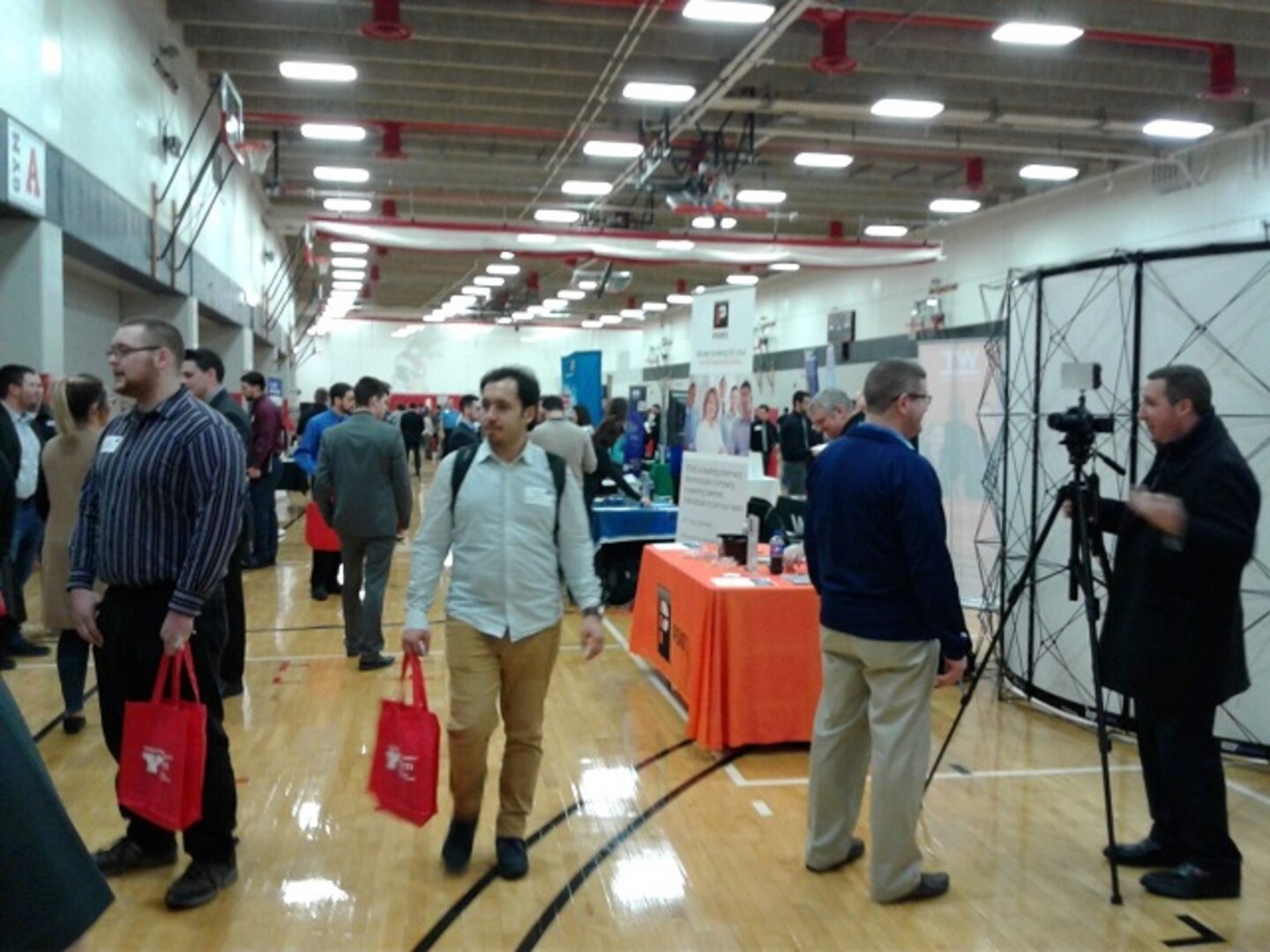 DLA Land and Maritime recruitment booth at Youngstown State University STEM EXPO
