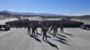 Wing leadership and Airmen of the 432nd Wing/432nd Air Expeditionary Wing stand in formation for their historical wing photo, Feb. 5, 2018 at Creech Air Force Base, Nev. The unit celebrated its 75th anniversary and the many achievements the wing accomplished throughout its history, Feb. 22, 2018 at Creech.