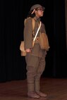 A Newport News Dozier Middle School student dresses as World War I Medal of Honor recipient Pvt. Henry Johnson during a Black History Month ceremony at Joint Base Langley-Eustis, Virginia, Feb. 23, 2018.  Five students dressed as Medal of Honor recipients to recognize and highlight their military achievements. (U.S. Air Force photo by Airman 1st Class Monica Roybal)