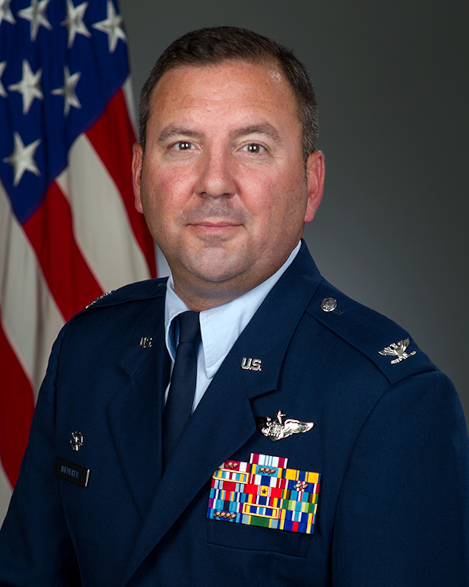 Col. Justin Niederer, official photo, U.S. Air Force