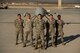 432nd Aircraft Maintenance Squadron maintainers stand in front of an MQ-1 Predator May, 5, 2015, at Creech 
Air Force Base, Nev. The Predator is an armed multi-role Remotely Piloted Aircraft supporting combatant commander's downrange with persistent attack and reconnaissance capabilities. (U.S. Air Force photo by Tech. Sgt. Vernon Young Jr.)