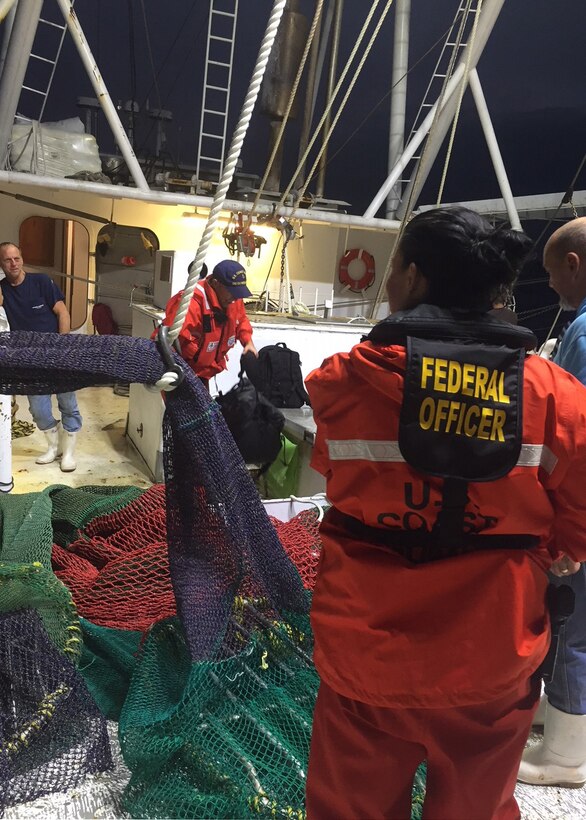 Image of Coast Guard fisheries boarding