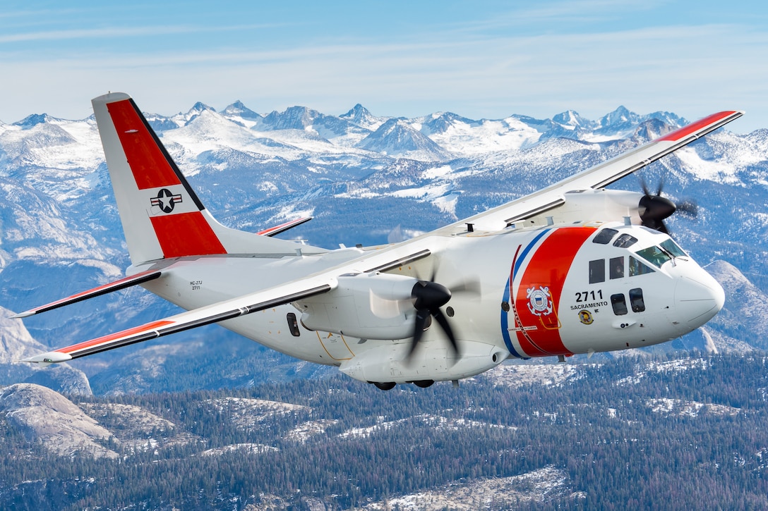 Image of a Coast Guard C-27J aircraft