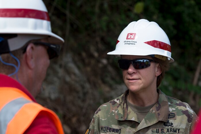 general talks to corps personnel in Puerto rico