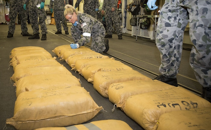 Combined Maritime Forces’ (CMF) Combined Task Force (CTF) 150, seized 7.8 tons of narcotics