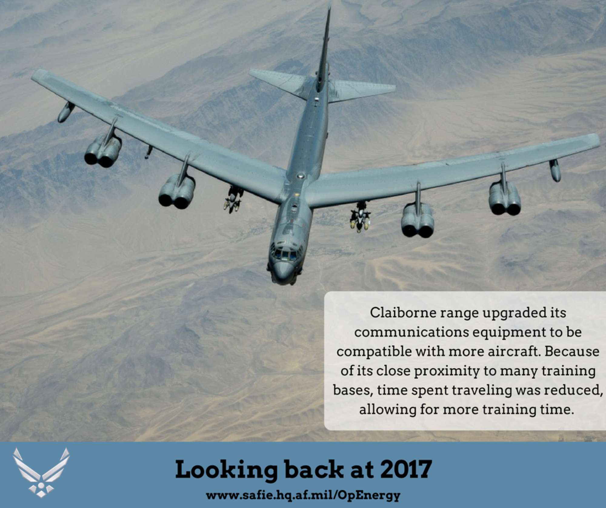 Looking back at Air Force Operational Energy's accomplishments in 2017.