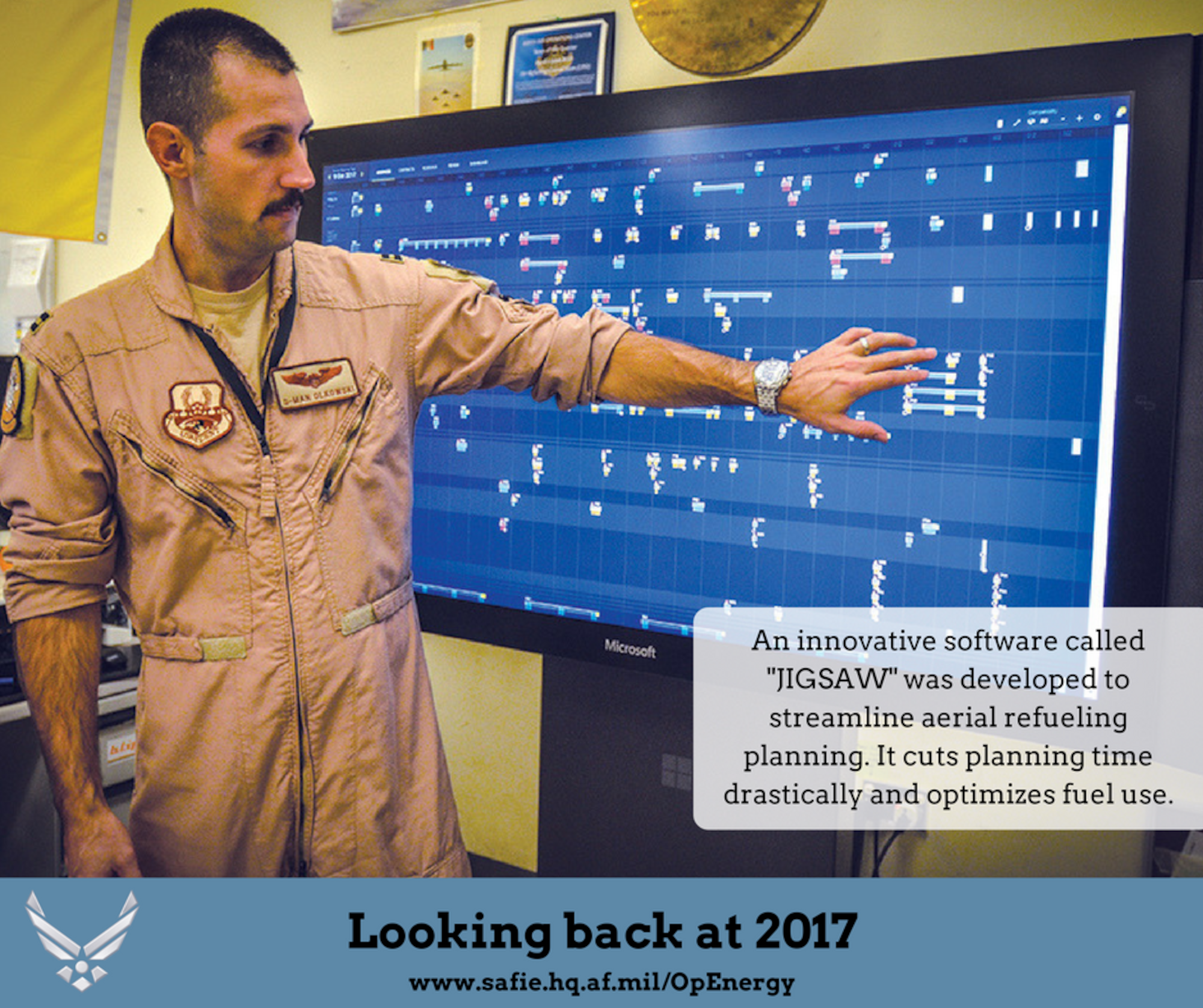 Looking back at Air Force Operational Energy's accomplishments in 2017.