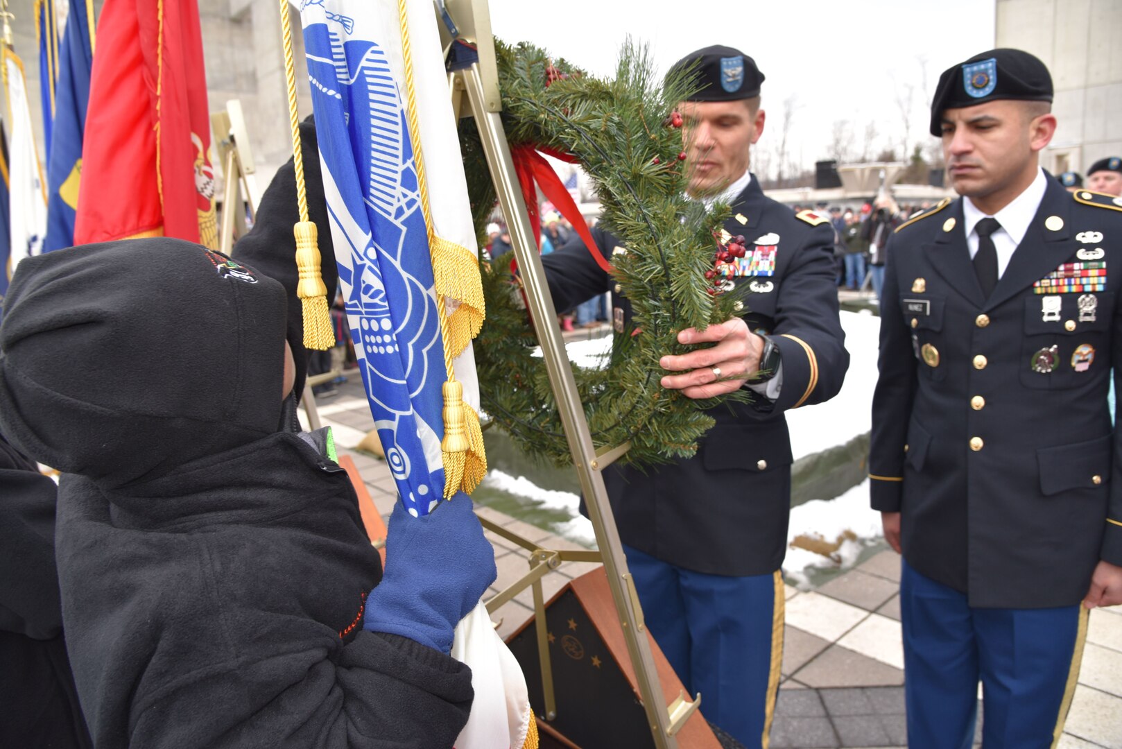 DLA Distribution personnel participate in Wreaths Across America Ceremony