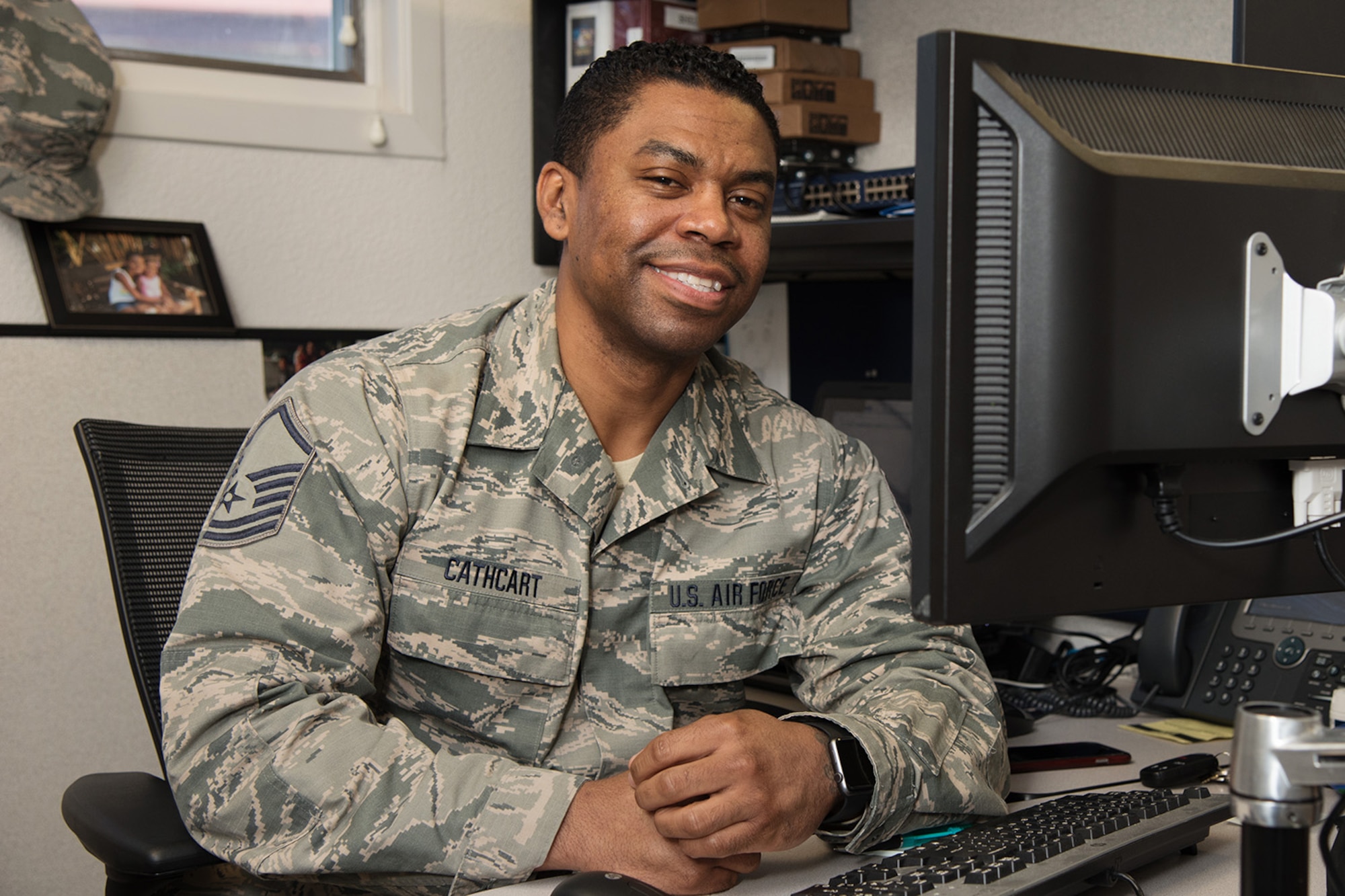 Master Sgt. Aaron Cathcart, 349th Force Support Squadron client services technician: "2017 was a great year. My annual tour to Italy was the best tour of my career, and helping our Airmen with their upgrade training was a meaningful accomplishment. In 2018, I'm looking forward to relocating to Southern California, where I'll be close to family after nearly a three-year separation."