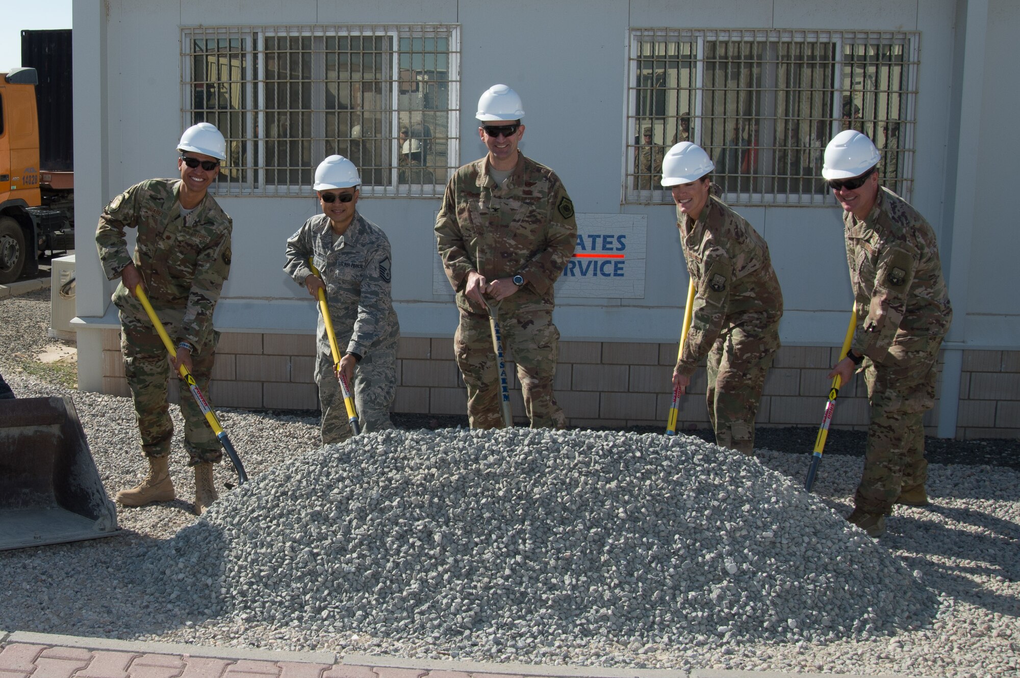 The 386th Air Expeditionary Wing recently held a ground breaking ceremony to recognize the new expansions of the post office facilities.