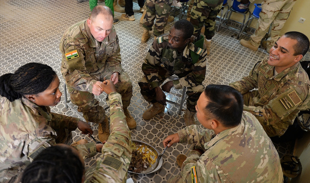 Joint luncheon at Nigerien Air Base 201, Niger