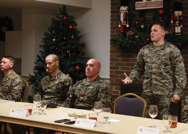 The night before, the Marines tested their refined customs and courtesies during a Mess Night with Chief Petty Officer. Alfredo A. Medinalima , CBIRF’s Independent Duty Corpsman, as the event's guest of honor.The noncommissioned officers completed the 3 week course curriculum that included sword, guidon, and drill manual, land navigation, Marine Corps promotion system for sergeants and below and other small unit leader skills and traits. (Official USMC Photos by Cpl. Maverick Mejia/ Released)