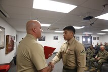 The night before, the Marines tested their refined customs and courtesies during a Mess Night with Chief Petty Officer. Alfredo A. Medinalima , CBIRF’s Independent Duty Corpsman, as the event's guest of honor.The noncommissioned officers completed the 3 week course curriculum that included sword, guidon, and drill manual, land navigation, Marine Corps promotion system for sergeants and below and other small unit leader skills and traits. (Official USMC Photos by Cpl. Maverick Mejia/ Released)