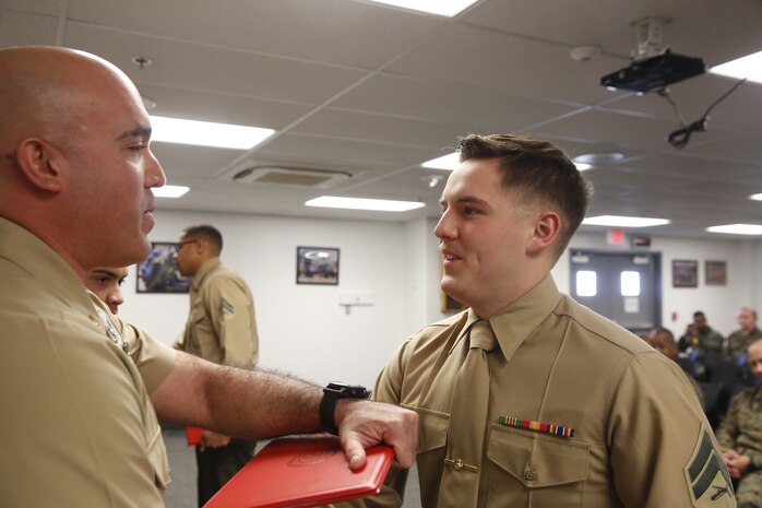 The night before, the Marines tested their refined customs and courtesies during a Mess Night with Chief Petty Officer. Alfredo A. Medinalima , CBIRF’s Independent Duty Corpsman, as the event's guest of honor.The noncommissioned officers completed the 3 week course curriculum that included sword, guidon, and drill manual, land navigation, Marine Corps promotion system for sergeants and below and other small unit leader skills and traits. (Official USMC Photos by Cpl. Maverick Mejia/ Released)