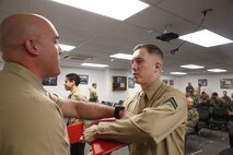 The night before, the Marines tested their refined customs and courtesies during a Mess Night with Chief Petty Officer. Alfredo A. Medinalima , CBIRF’s Independent Duty Corpsman, as the event's guest of honor.The noncommissioned officers completed the 3 week course curriculum that included sword, guidon, and drill manual, land navigation, Marine Corps promotion system for sergeants and below and other small unit leader skills and traits. (Official USMC Photos by Cpl. Maverick Mejia/ Released)