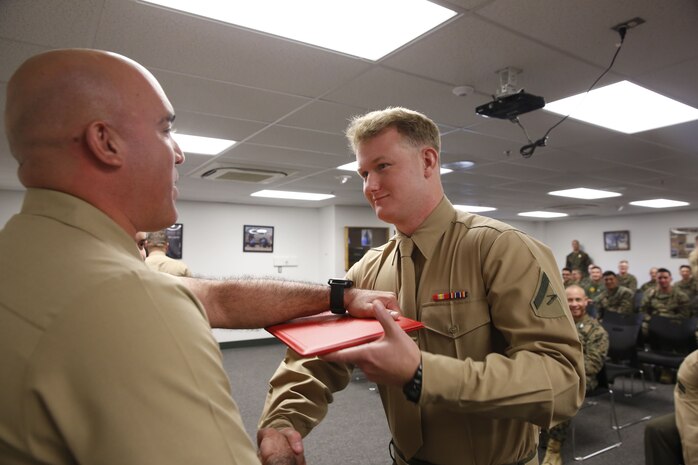 The night before, the Marines tested their refined customs and courtesies during a Mess Night with Chief Petty Officer. Alfredo A. Medinalima , CBIRF’s Independent Duty Corpsman, as the event's guest of honor.The noncommissioned officers completed the 3 week course curriculum that included sword, guidon, and drill manual, land navigation, Marine Corps promotion system for sergeants and below and other small unit leader skills and traits. (Official USMC Photos by Cpl. Maverick Mejia/ Released)