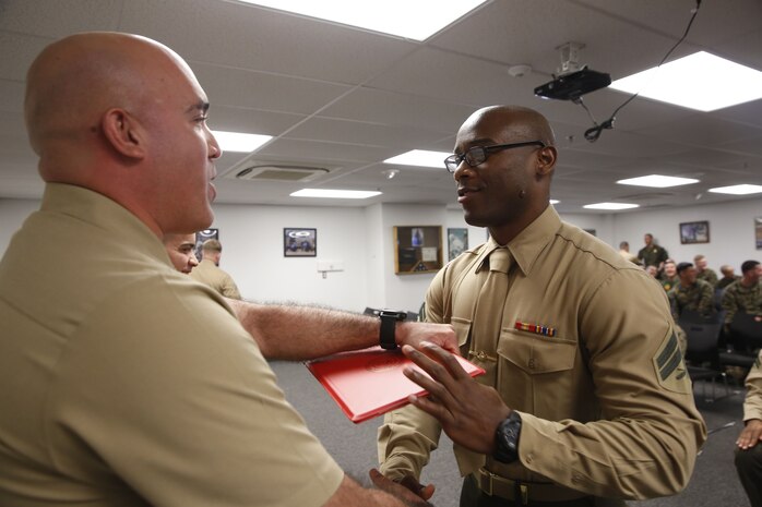 The night before, the Marines tested their refined customs and courtesies during a Mess Night with Chief Petty Officer. Alfredo A. Medinalima , CBIRF’s Independent Duty Corpsman, as the event's guest of honor.The noncommissioned officers completed the 3 week course curriculum that included sword, guidon, and drill manual, land navigation, Marine Corps promotion system for sergeants and below and other small unit leader skills and traits. (Official USMC Photos by Cpl. Maverick Mejia/ Released)