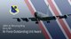 Graphic illustration depicting a KC-135 with the AF outstanding unit award with text that reads 185th Air Refueling Wing from Sioux City, earns Air Force Outstanding Unit Award